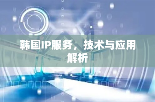 韩国IP服务，技术与应用解析
