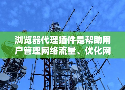 浏览器代理插件是帮助用户管理网络流量、优化网速、保护隐私和安全的重要工具。以下是对浏览器代理插件的详细分析和推荐