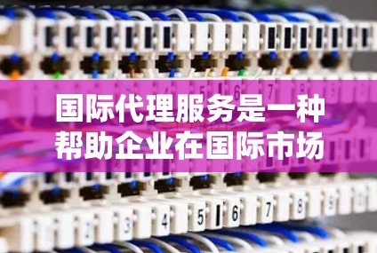 国际代理服务是一种帮助企业在国际市场中开展业务的综合性服务。它涵盖了多个方面，包括物流运输、关税申报、法律合规、市场调研等。以下是国际代理服务的详细解析