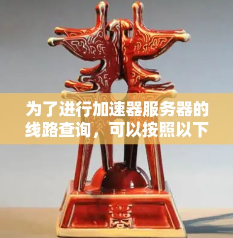 为了进行加速器服务器的线路查询，可以按照以下步骤进行