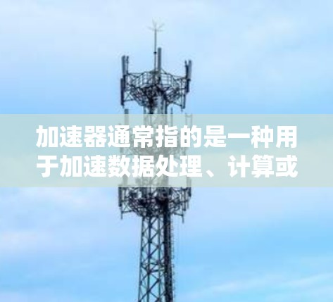 加速器通常指的是一种用于加速数据处理、计算或任务执行的工具或平台。在不同的上下文中，加速器可能有不同的含义，但通常它指的是能够提供计算资源（如CPU、GPU、TPU等）或优化数据处理流程的工具或框架