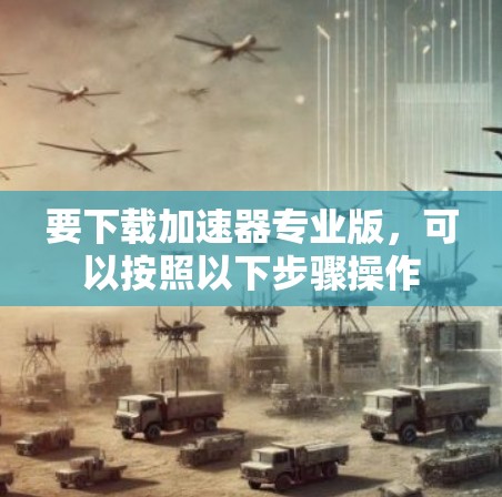要下载加速器专业版，可以按照以下步骤操作