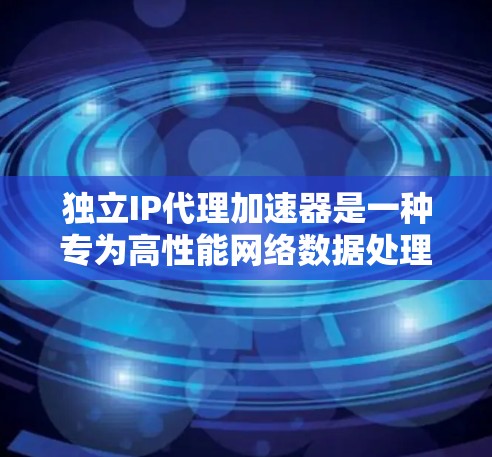 独立IP代理加速器是一种专为高性能网络数据处理设计的硬件设备，旨在通过硬件加速技术实现独立的IP转发功能，以提升数据处理效率。以下是对该技术的详细分析和总结