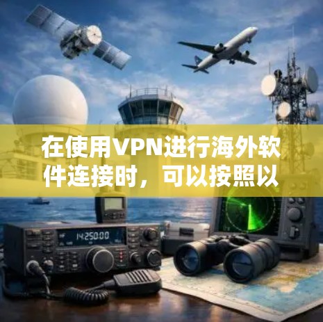 在使用VPN进行海外软件连接时，可以按照以下步骤进行配置和使用