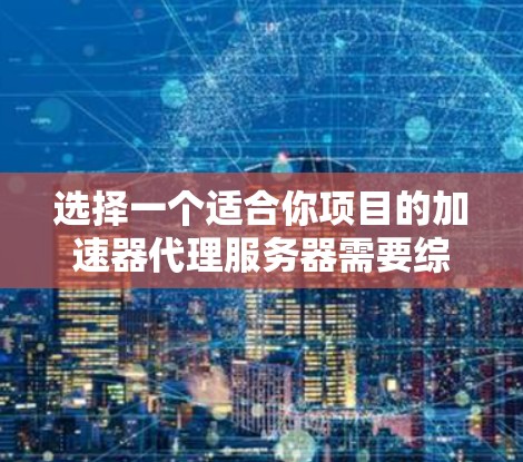 选择一个适合你项目的加速器代理服务器需要综合考虑多个因素。以下是一个有条理的选择指南，帮助你找到最合适的解决方案