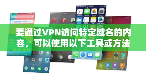 要通过VPN访问特定域名的内容，可以使用以下工具或方法