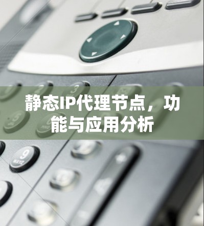 静态IP代理节点，功能与应用分析