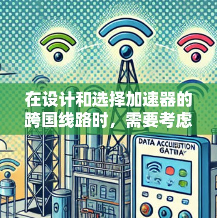 在设计和选择加速器的跨国线路时，需要考虑以下关键因素和步骤