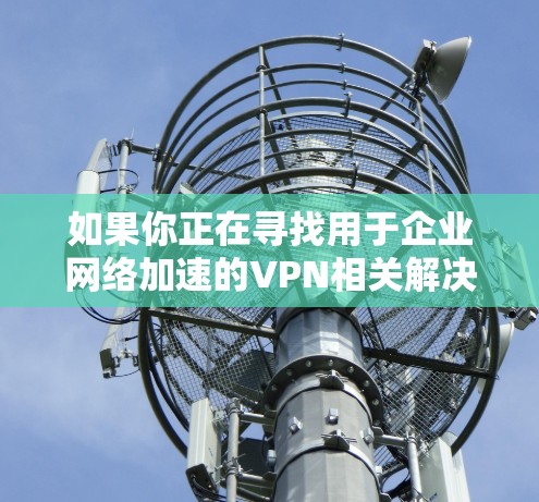 如果你正在寻找用于企业网络加速的VPN相关解决方案，以下是一些可能的方向和设备