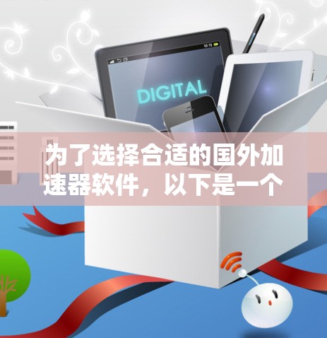 为了选择合适的国外加速器软件，以下是一个有条理的步骤指南