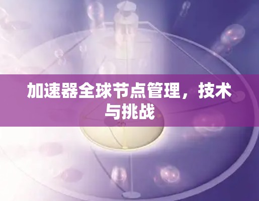 加速器全球节点管理,技术与挑战 加速器全球节点管理,技术与挑战