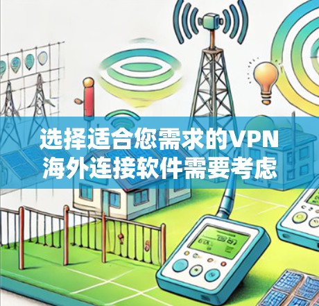 选择适合您需求的VPN海外连接软件需要考虑以下几个关键因素
