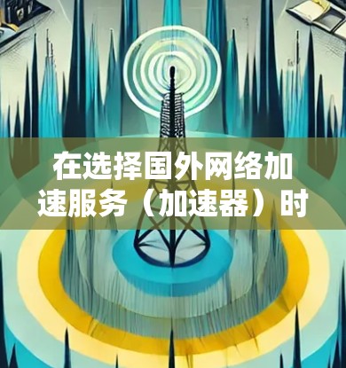 在选择国外网络加速服务（加速器）时，以下是一些建议，帮助您根据需求做出明智的选择