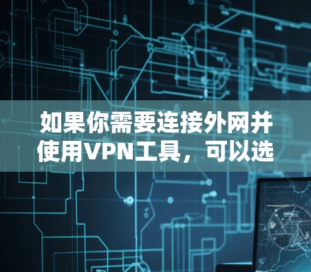 如果你需要连接外网并使用VPN工具，可以选择以下几种方法和工具。以下是一些常见的解决方案