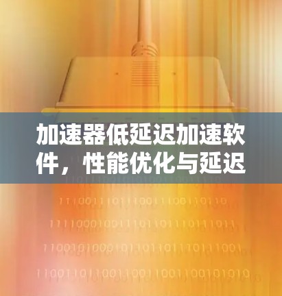 加速器低延迟加速软件，性能优化与延迟减少的关键技术