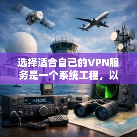 选择适合自己的VPN服务是一个系统工程，以下是详细的步骤指南，帮助你找到最佳解决方案