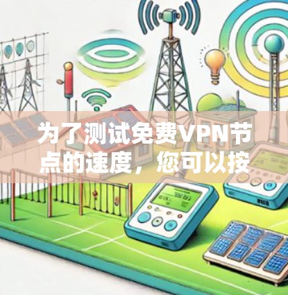 为了测试免费VPN节点的速度，您可以按照以下步骤进行